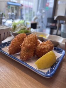 cafe hanamori カキフライ定食