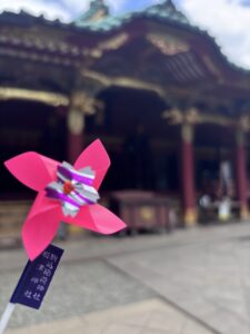 根津神社の夏詣、風車祭り