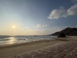 稲佐の浜の夕日